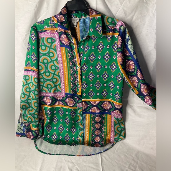 Rachel Zoe Multicolor Button Down Shirt - Picture 3 of 12